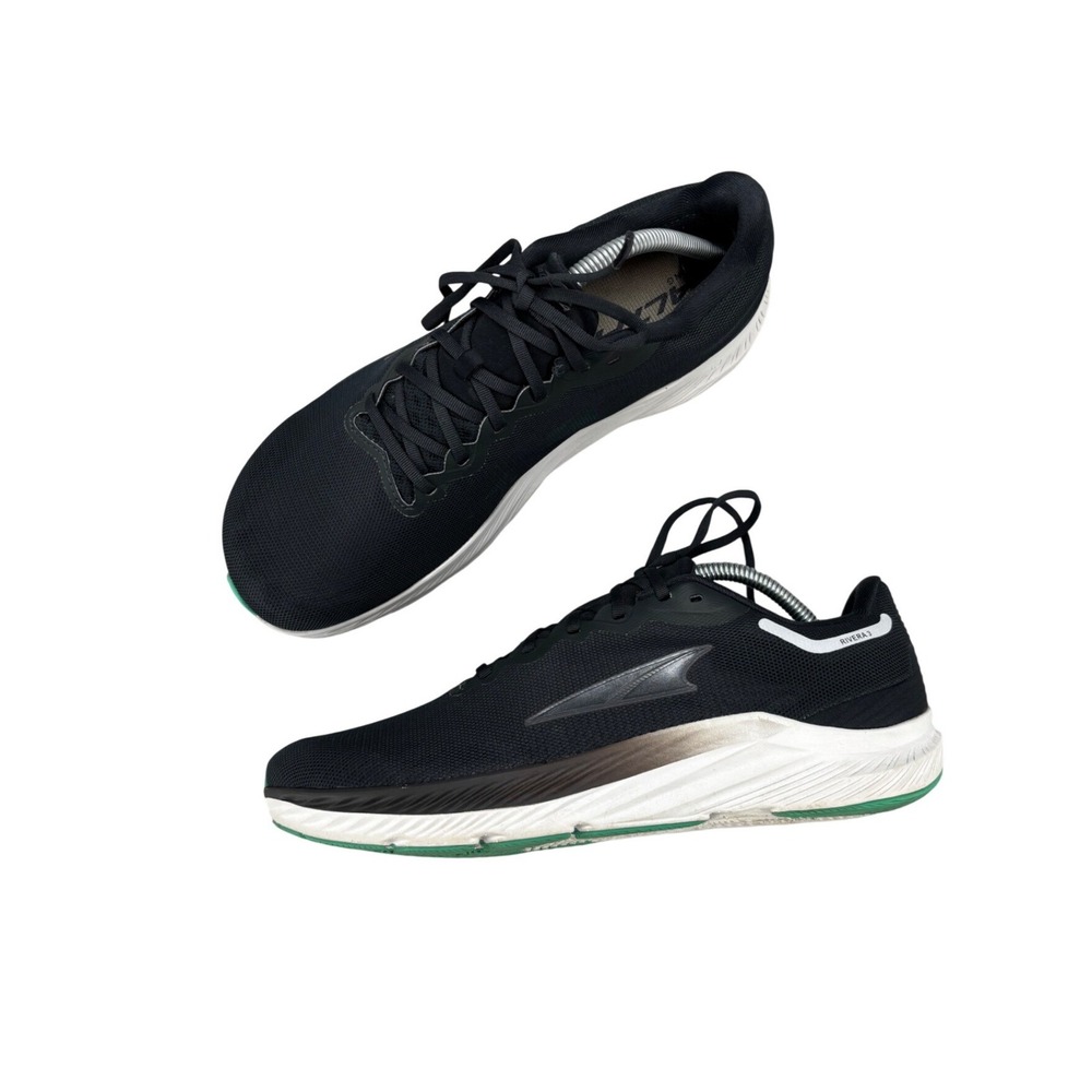 Altra Rivera 3 Shoes Black White Teal Mesh Road Running Sneaker Men's Size 9.5